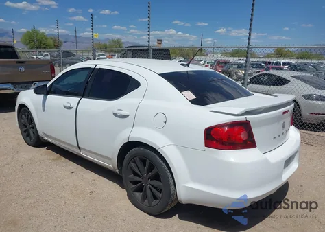 2013 Dodge Avenger Se V6 z USA, uszkodzony, nr VIN 1C3CDZAG2DN750708